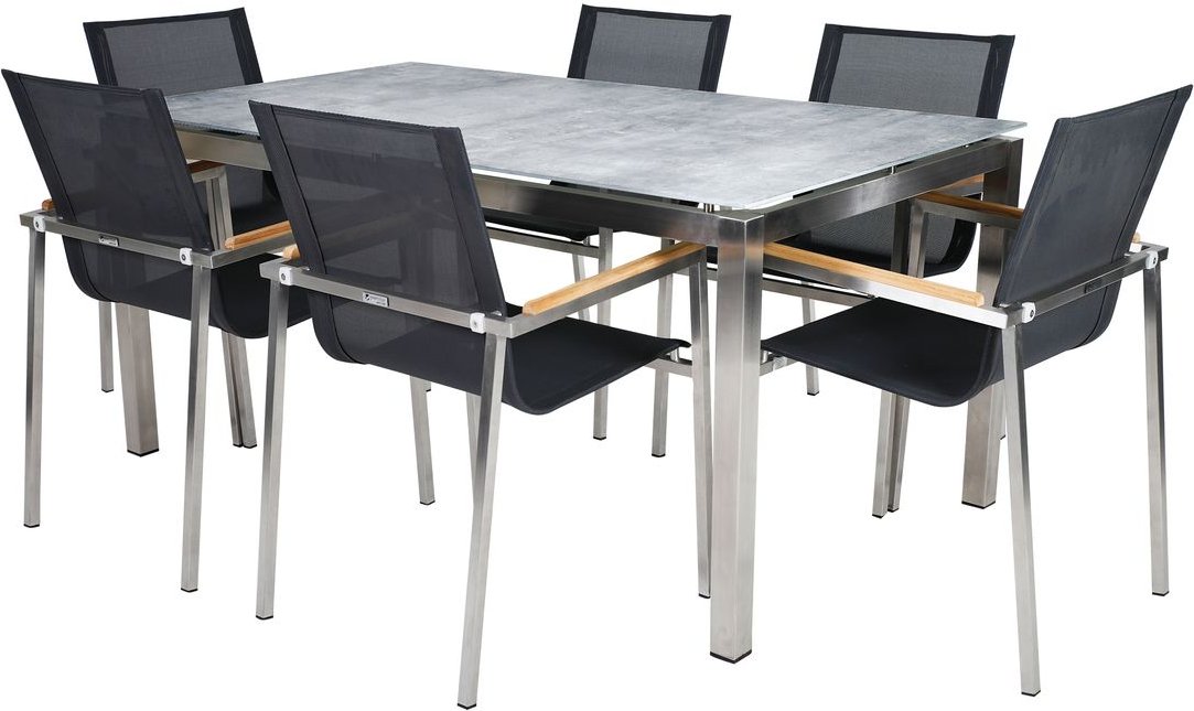 Thumbnail - Edelstahl Dining Set Sydney 7-teilig