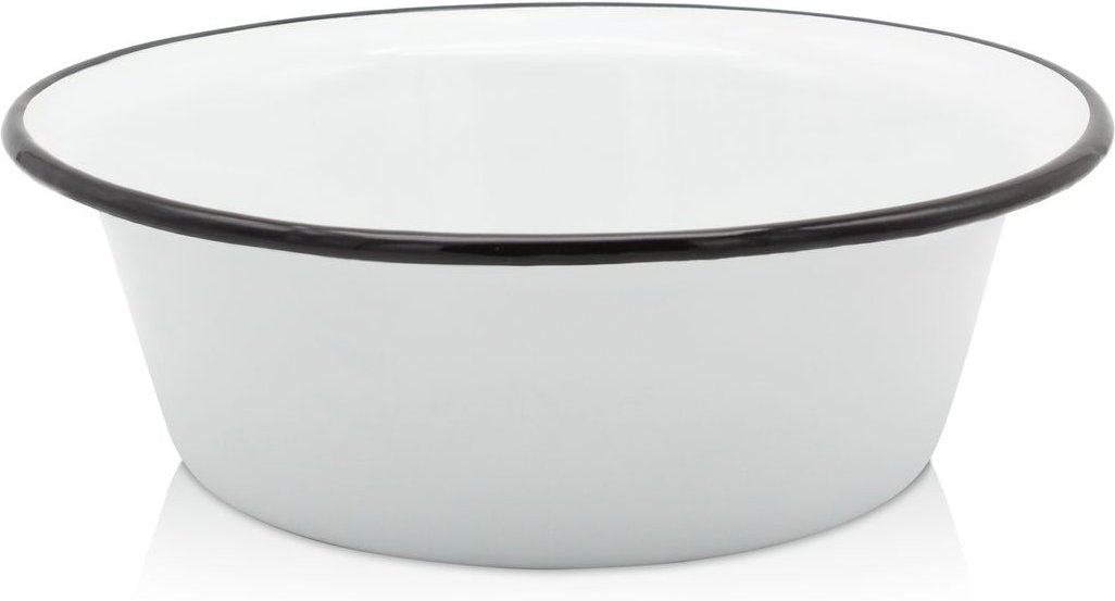 Emaillierte Schüssel weiß, 24 cm
