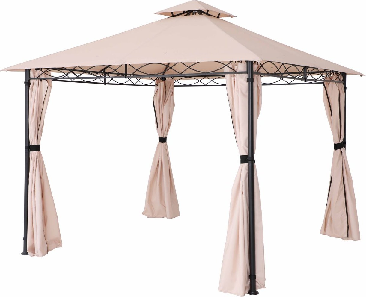 Pavillon Nicosia Creme 3x3m ca. 295 x 295 x 272 cm