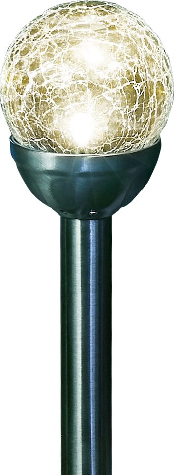 XXL-LED-Solarkugeln 4er-Set "Crashglas"