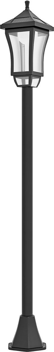 Solar Gartenlaterne 127 cm Gartenlampe mit Kaltweiß LED Licht, IP44