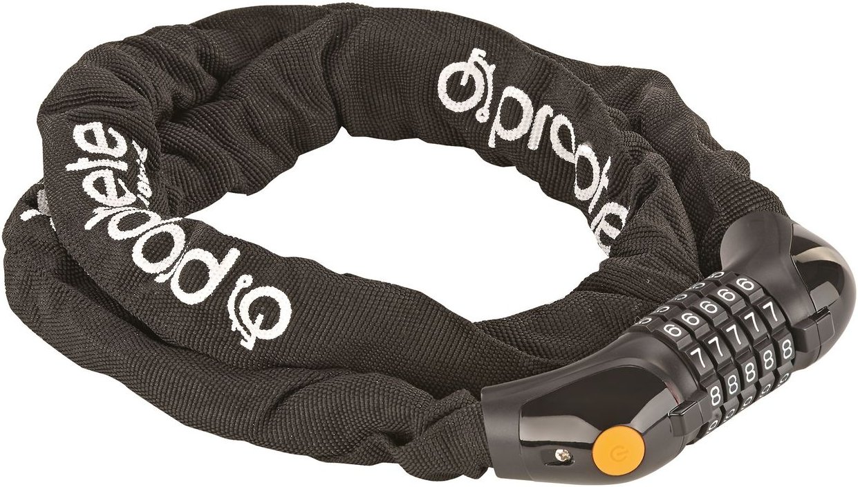 Zahlen-Kettenschloss, 5-Zahlen-Kombination, LED-beleuchtete Zahlenwalze, Länge: 120 cm