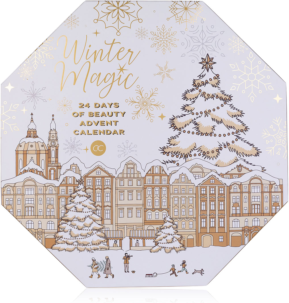 Adventskalender WINTER MAGIC in achteckiger Box
