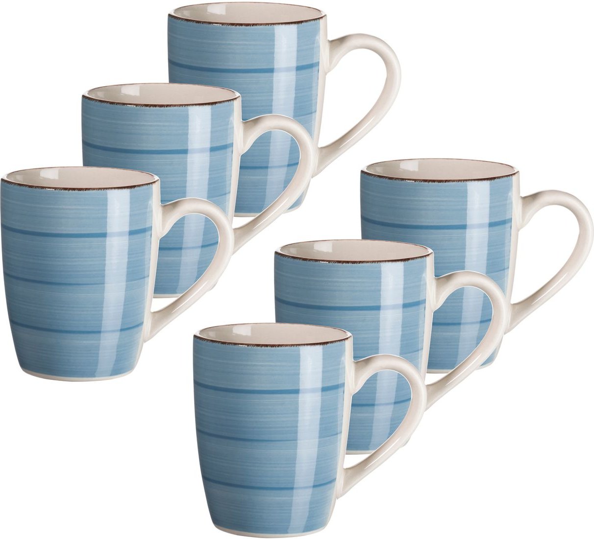 Thumbnail - Kaffeebecher 38 cl, 6-er Set, DUNKELBLAU