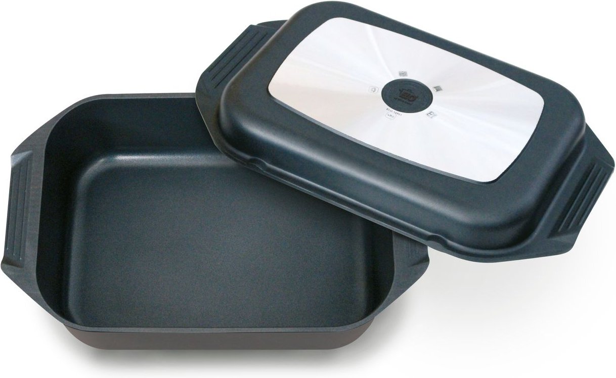 ELO Rechteckbräter mit Grilldeckel 42x26cm "Karree"