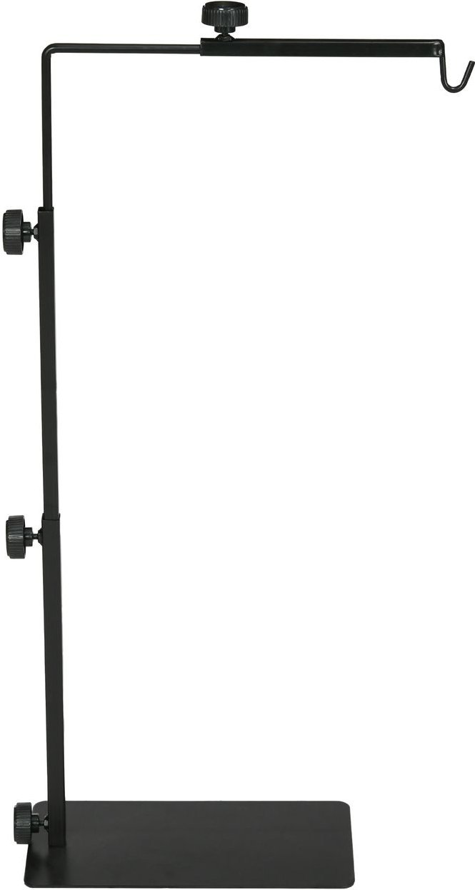 Reptilien-Lampenständer Verstellbar Wärmelampenhalter mit Sockel Schwarz