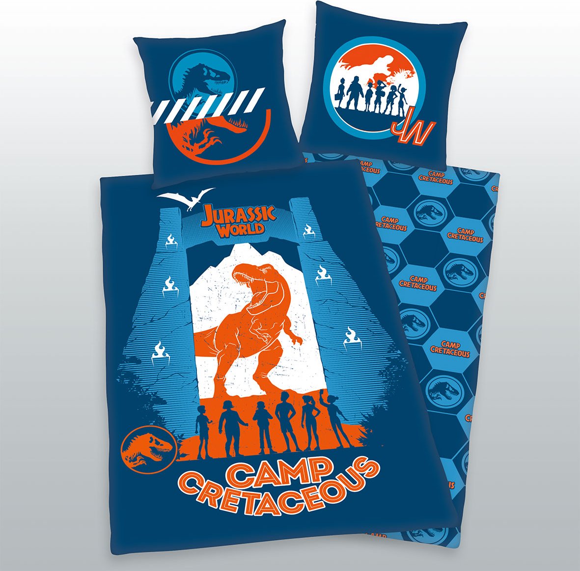 Jurassic World Camp Cretaceous Bettwäsche Größe 80x80 + 135x200 cm