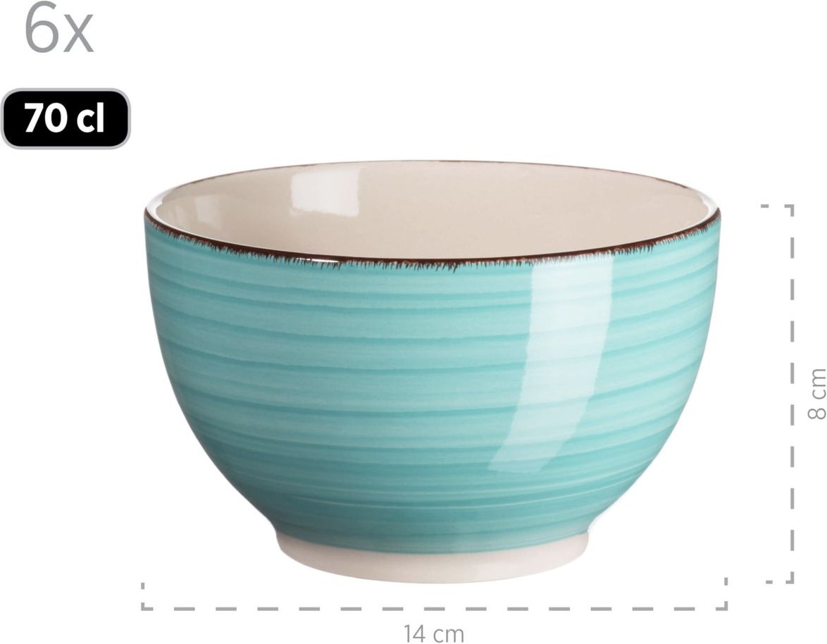 Müslischale 14 cm, 6-er Set, LAGUNA