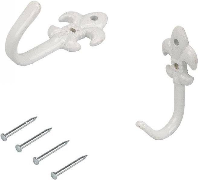 Thumbnail - Raffhaken 21 mm, Lilie, weiß