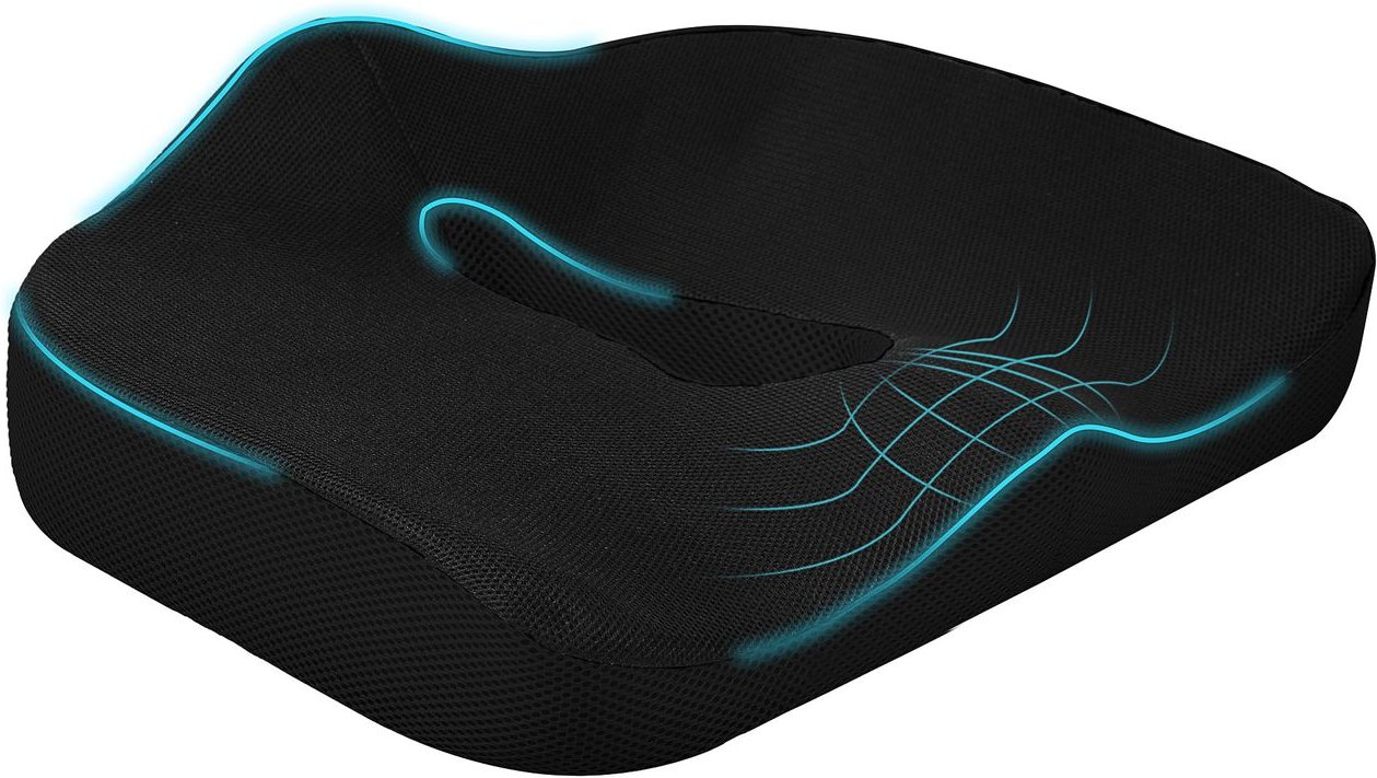 HOMCOM Orthopädisches Sitzkissen Ergonomisches Sitzkissen für Bürostuhl, Auto