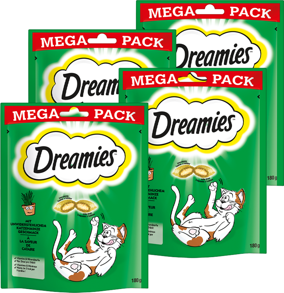 Portionsbeutel Mega Pack mit Katzenminze Geschmack 180g