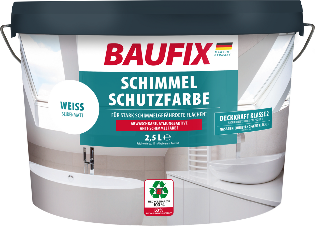 Feuchtraum-Schutzfarbe 2,5 Liter