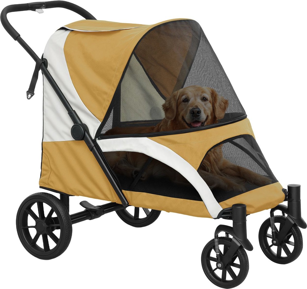 Thumbnail - Hundewagen Hundebuggy klappbar für große Hunde & Katzen bis 30 kg Katzenbuggy