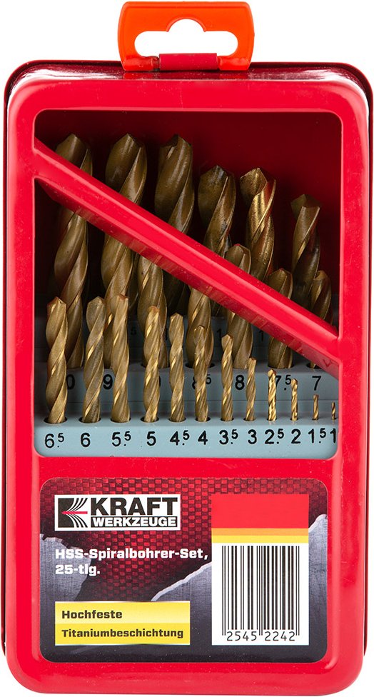 HSS-Spiralbohrer-Set 25tlg.
