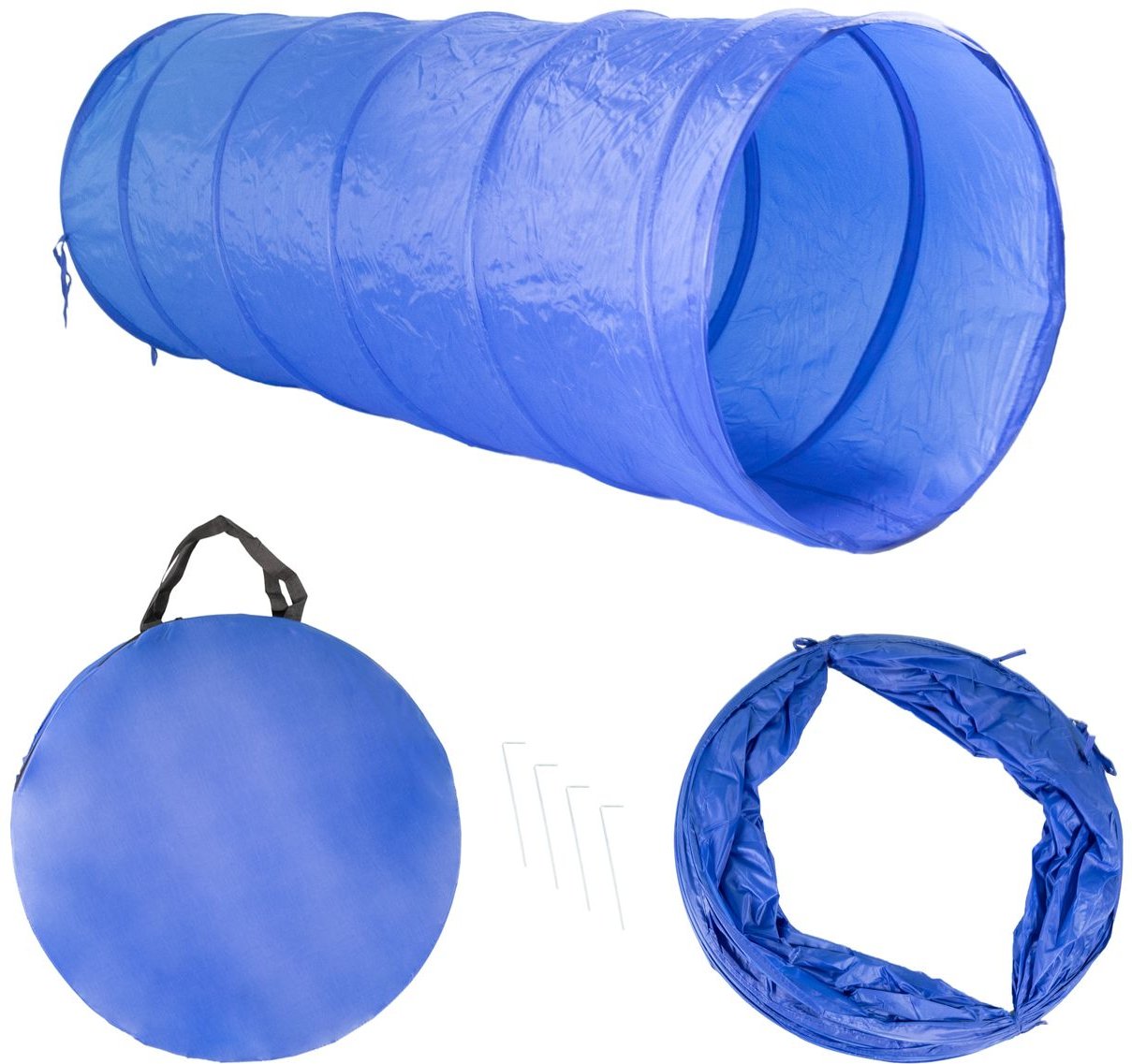 Lemodo Tunnel für Hundetraining, L Ø 55 cm