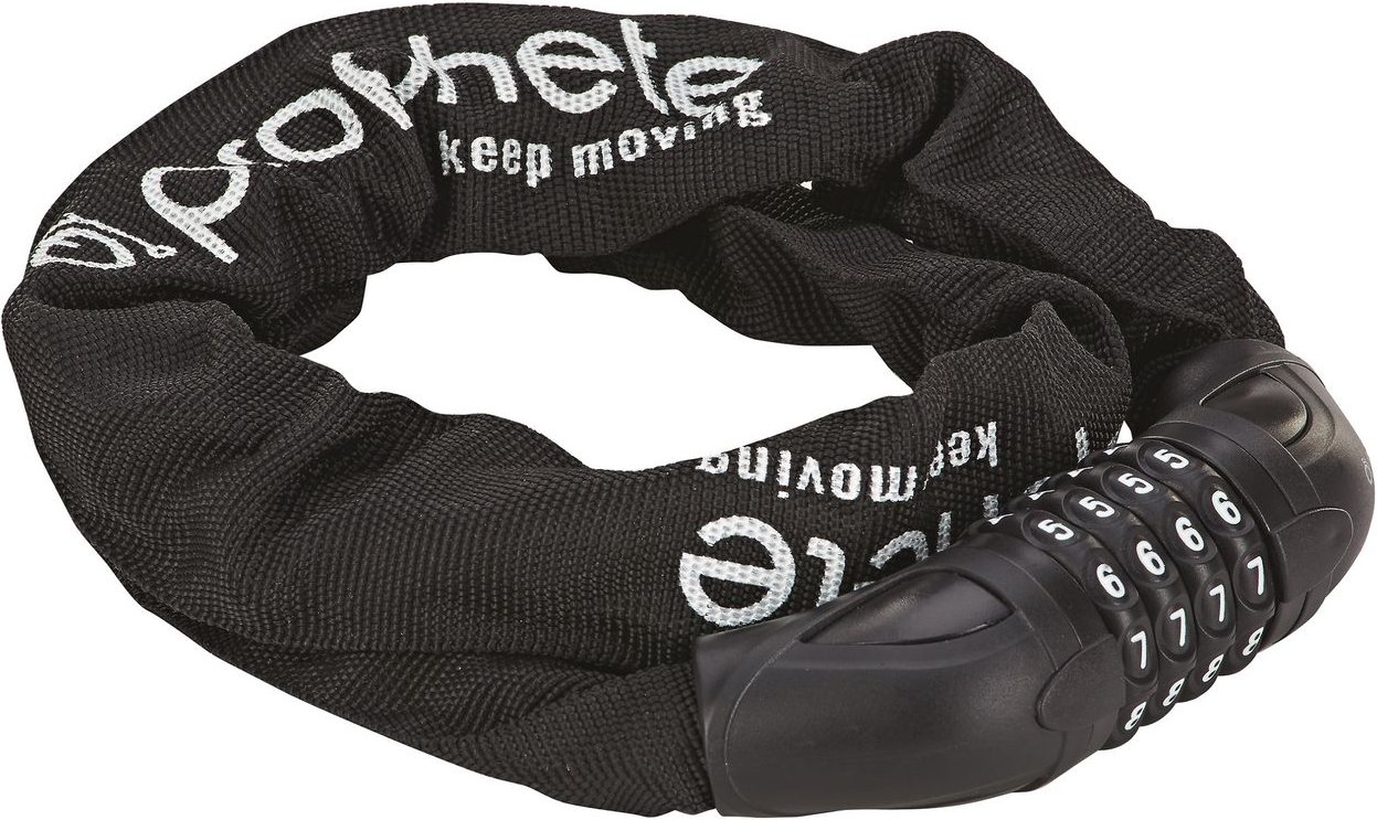 Thumbnail - Zahlen-Kettenschloss, 4-Zahlen-Kombination, frei kodierbar, Länge: 90 cm