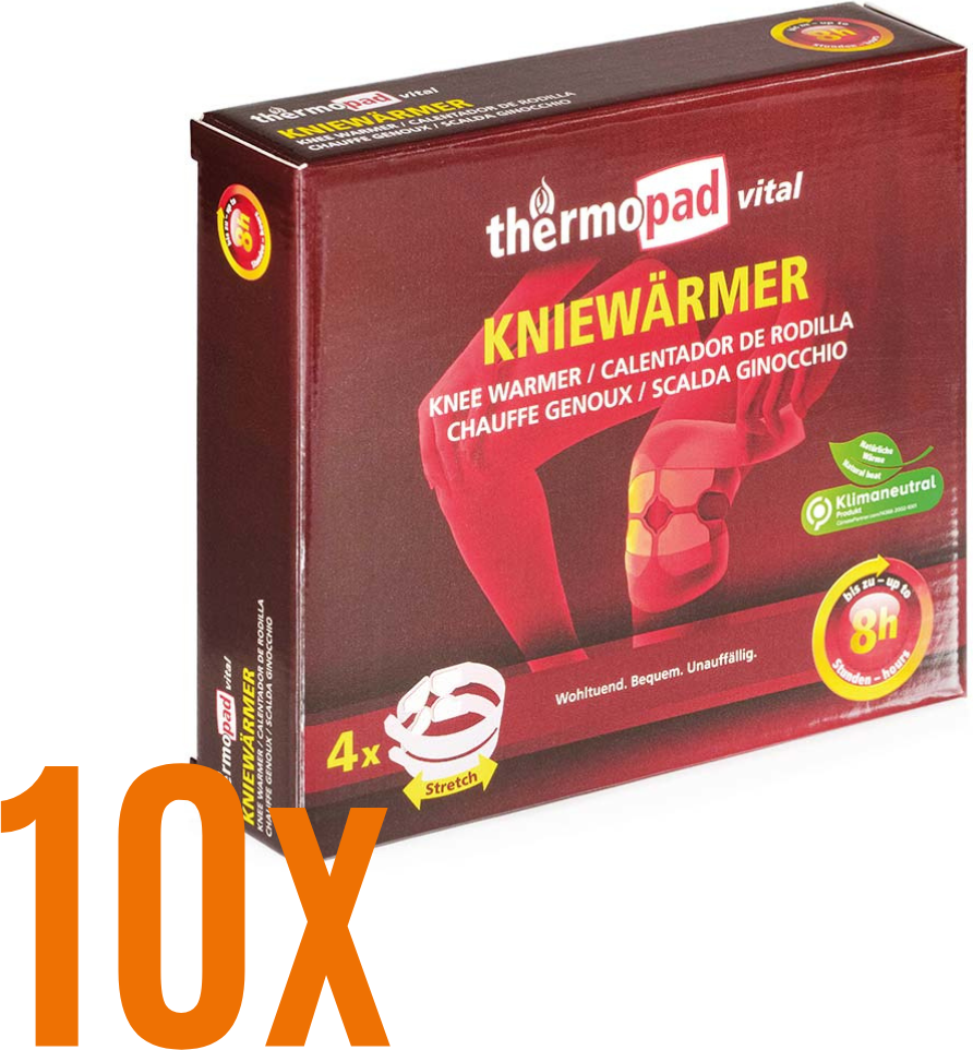 Thermopad 10x 4er Kniewärmer