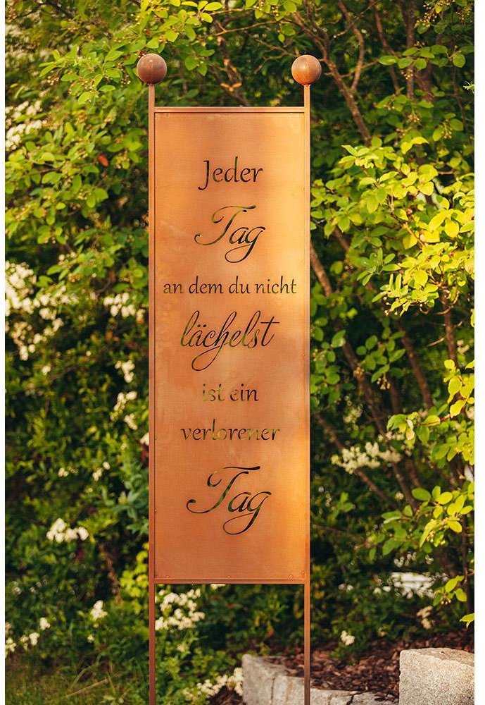 Rost Gartenstecker Gartenschild