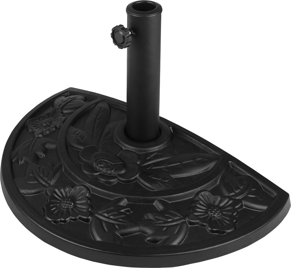 Deuba Fuß für Terassenschirm halbrund 50 x 31 x 31cm schwarz