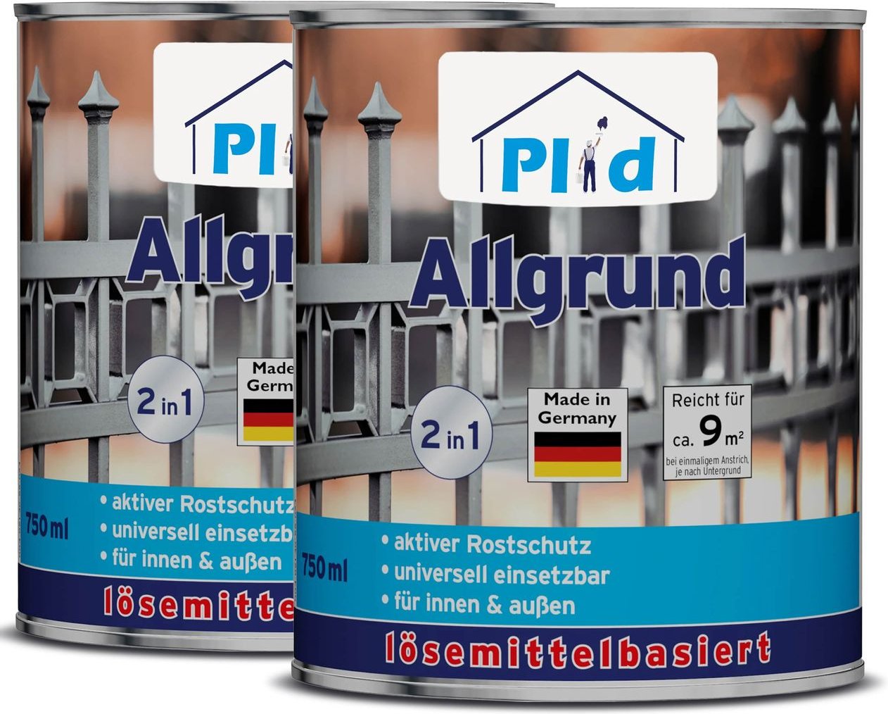 Thumbnail - Allgrund Rostgrundierung 1,5L Weiß, für ca. 18m² /Aktiver Rostschutz Grundierung