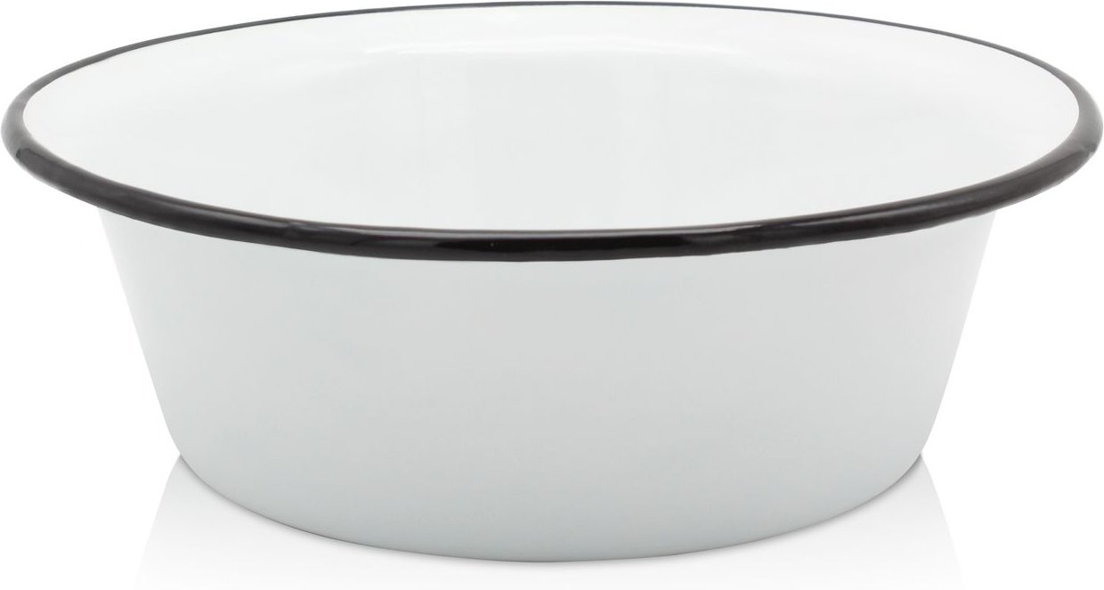 Emaillierte Schüssel weiß, 40 cm