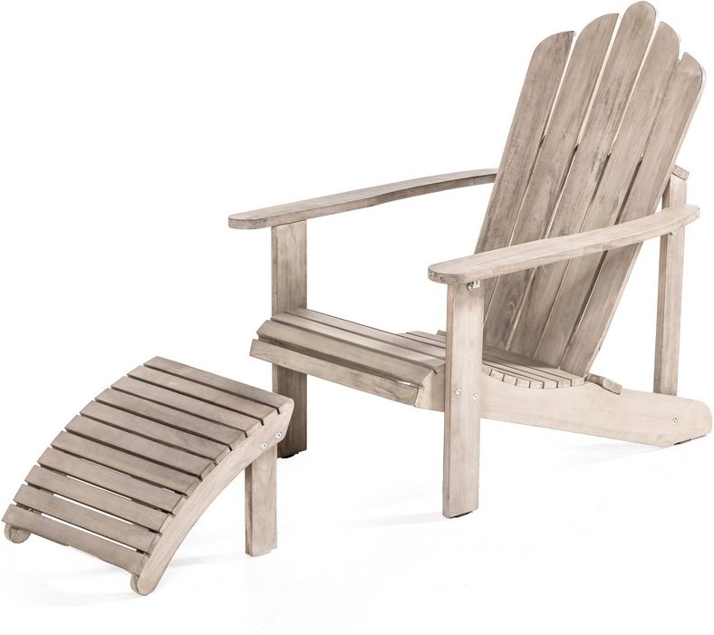 Adirondack Gartensessel, ca. 95 x 68,5 x 94 cm – Natur