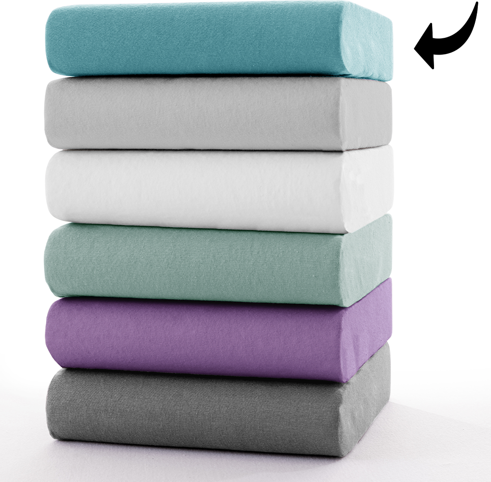 Thumbnail - Premium-Jersey-Spannbetttuch - ca. 140 - 160 x 200 cm
