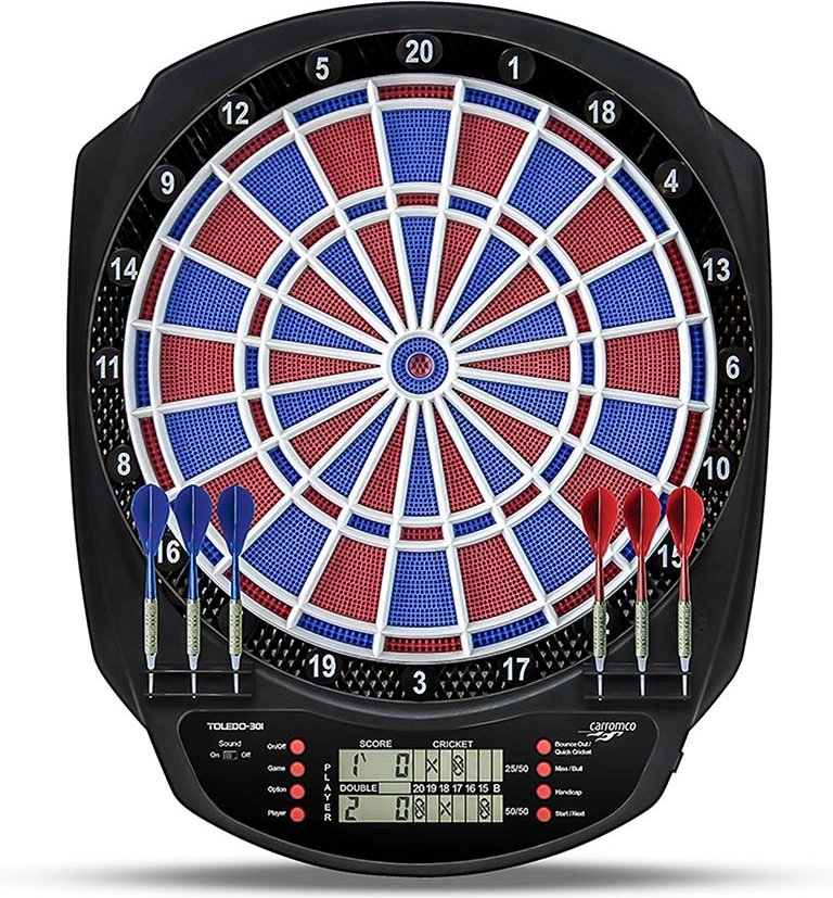 Thumbnail - ELEKTRONIK DARTBOARD TOLEDO-301, MIT ADAPTER, 2-LOCH ABSTAND