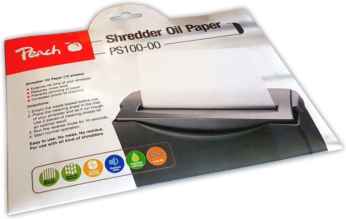 Aktenvernichter Service Kit (Ölpapier) 12 Blatt/Packung