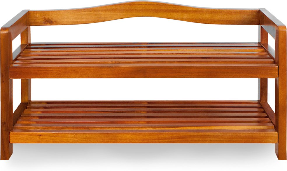 Casaria Schuhregal Akazienholz 2 Etagen