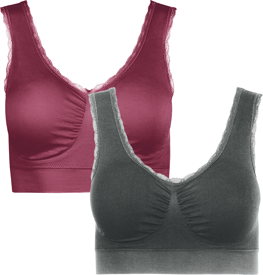 Seamless-BH mit Spitze 2er-Pack