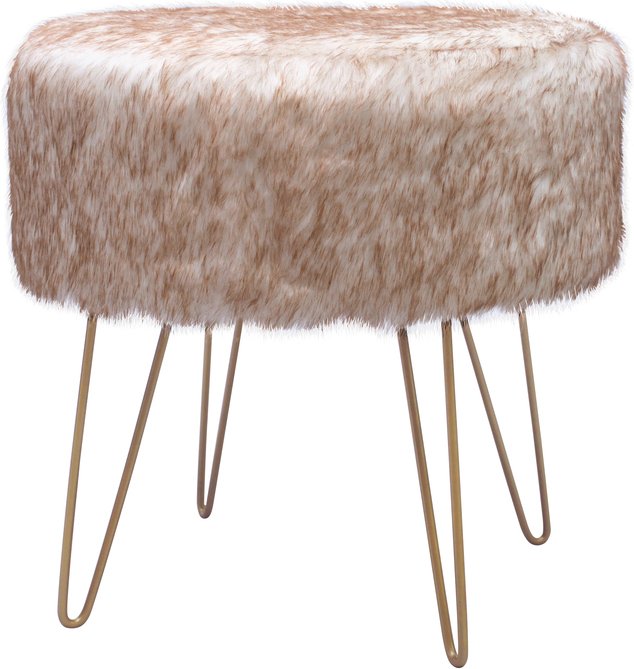 Hocker Mio 110 Weiß / Braun