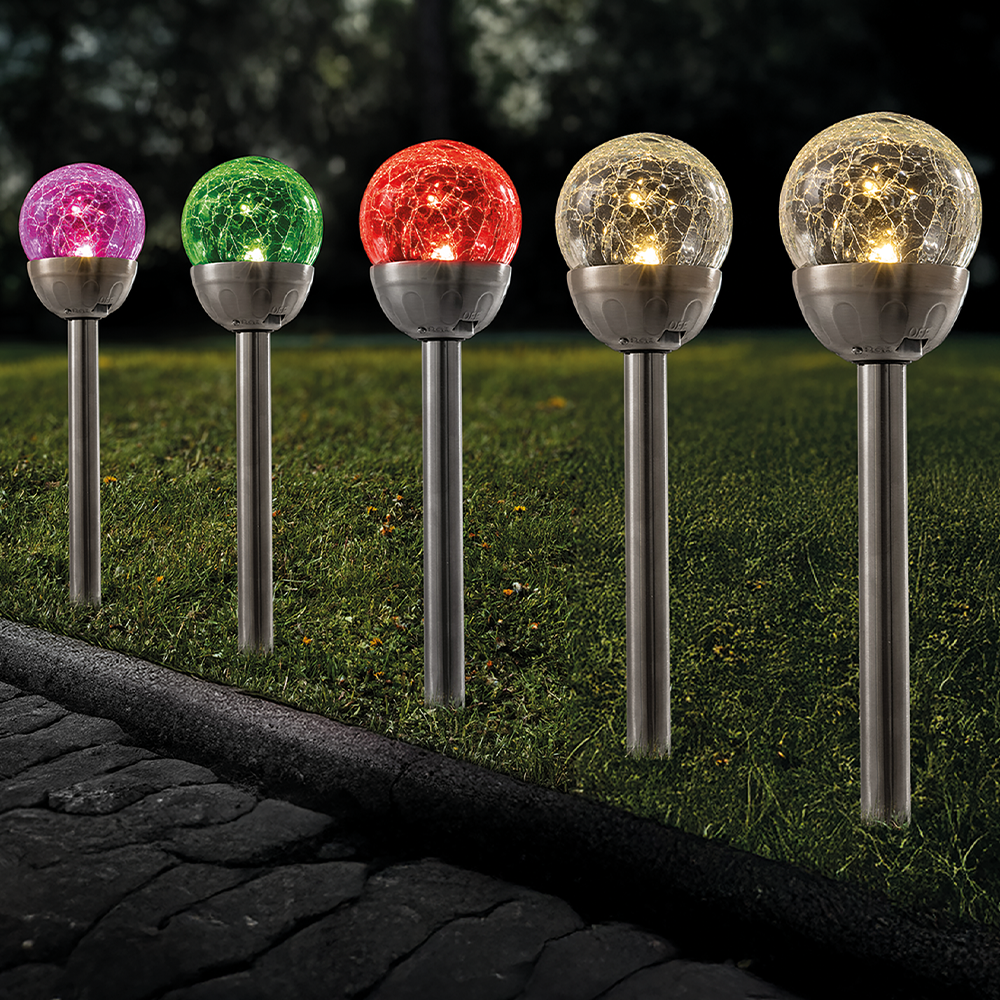 LED-Solar-Leuchten 5er-Set