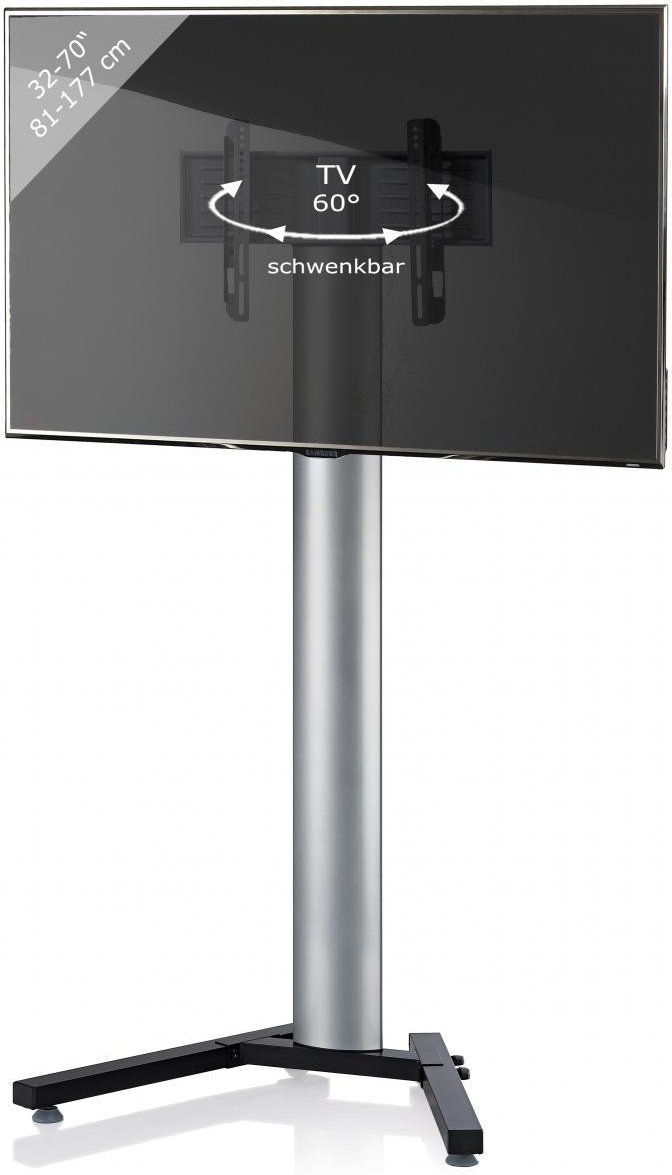my media TV-Standfuß Stadino Maxi Silber