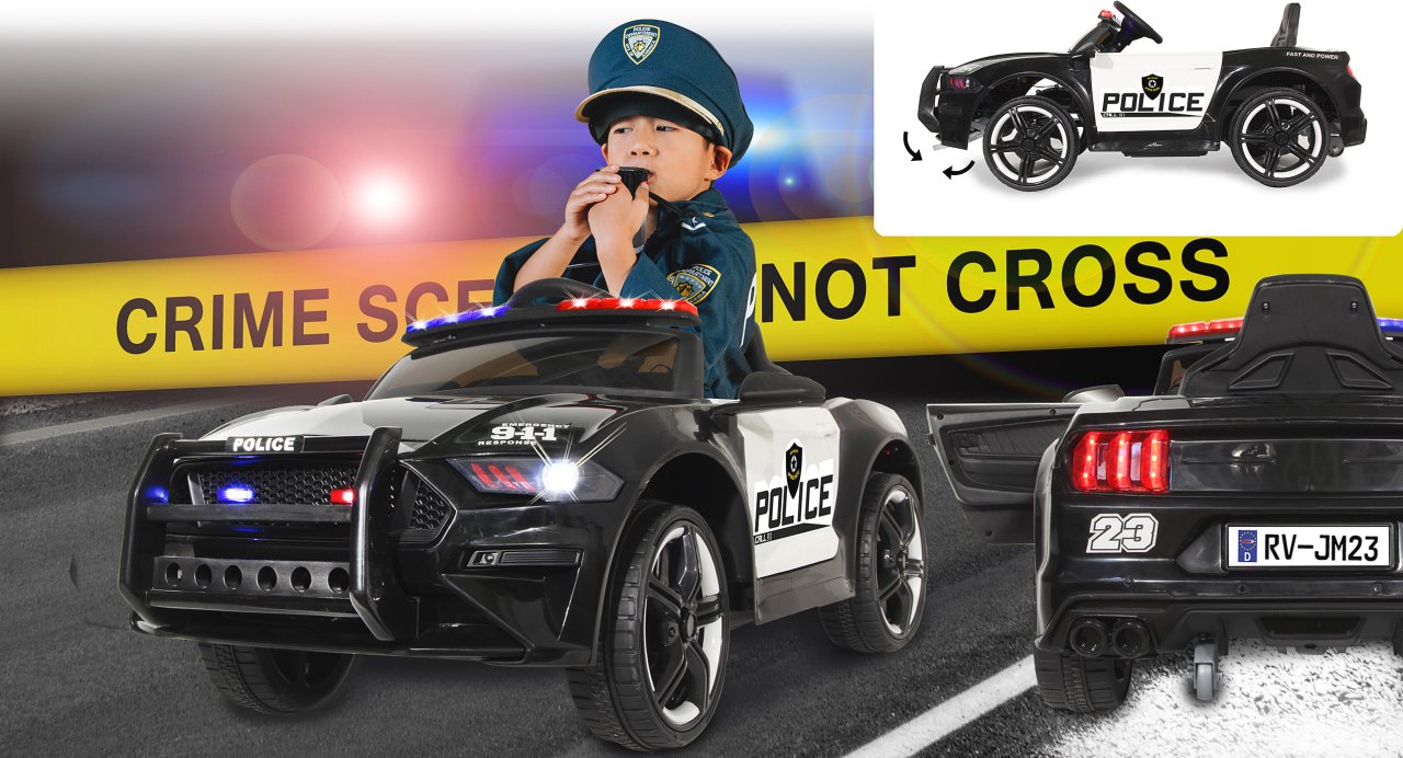 JAMARA-460203-Ride-on US Police Car 12V