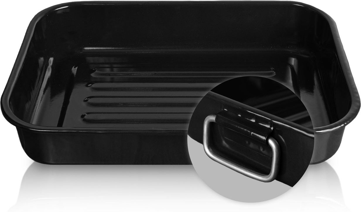 Emaillierte Grill- und Auflaufform, 34 cm