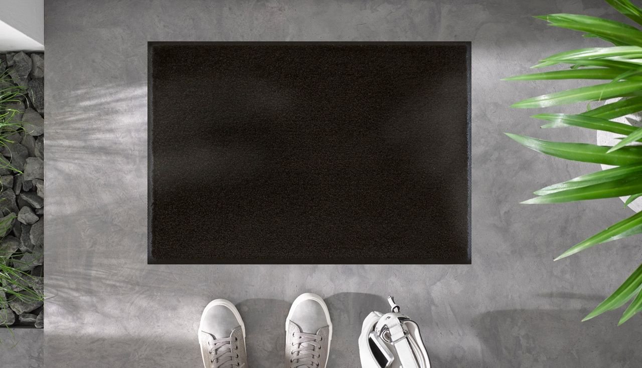 Thumbnail - Rutschfeste Fußmatte Raven Black 60 x 40 cm