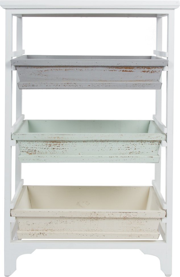 My Flair Regal mit drei Fächern "Ordwin", antikweiß