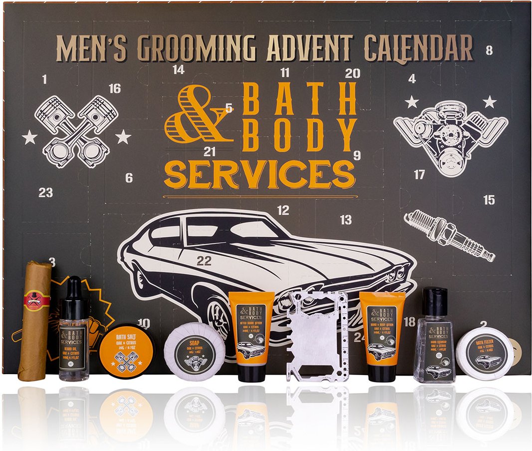 Adventskalender BATH & BODY SERVICES in rechteckiger Box