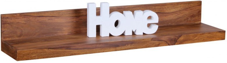 Massivholz Wandregal 110 cm Sheesham