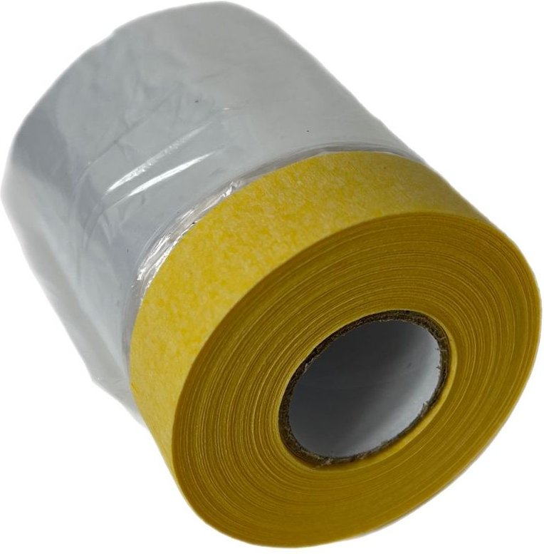 Abdeckfolie mit Malerkrepp Masker Tape 550mmx20m 1x