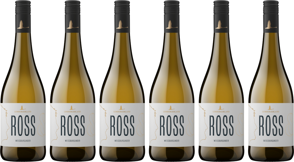 Lembergerland Ross & Paul Weißburgunder trocken 0,75l 6er Karton