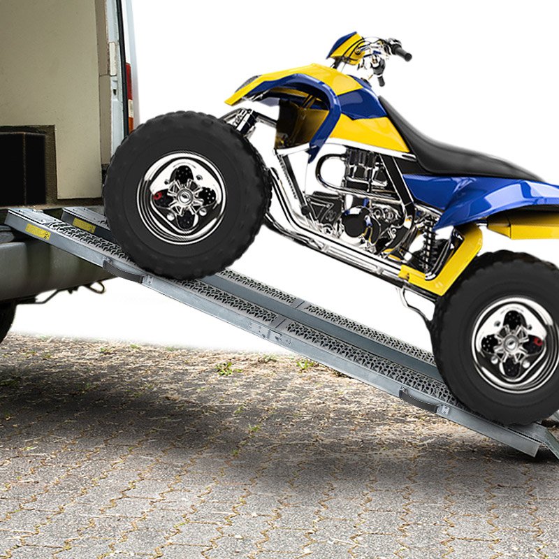 Thumbnail - Auffahrrampe 400kg klappbar 171x45x23cm 2er Set