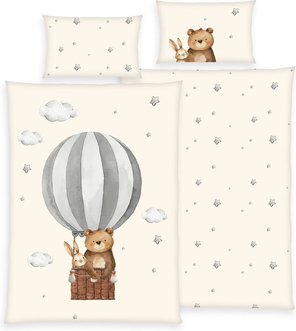 babybest Ballonfahrt "Made in Green" Größe 40x60 + 100x135 cm