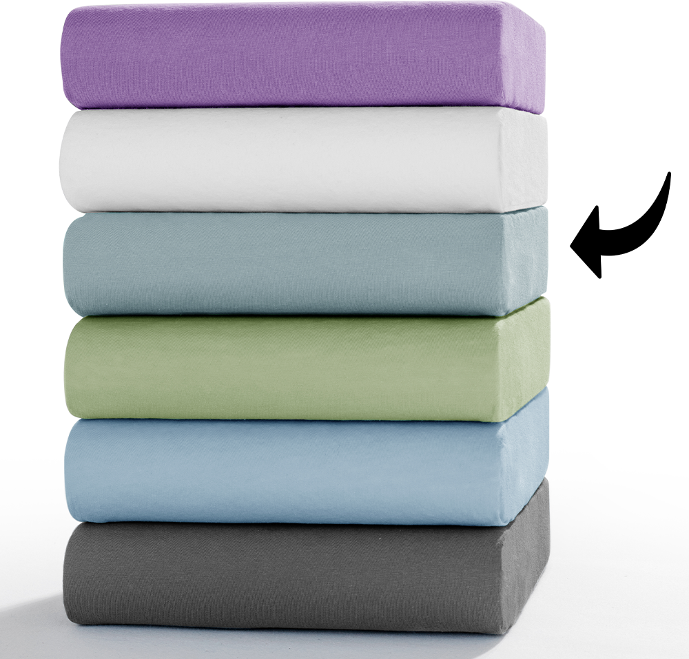 Bio-Jersey-Spannbetttuch - ca. 140 - 160 x 200 cm