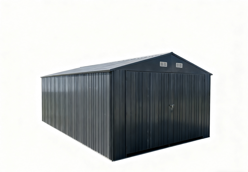 Metallgeräteschuppen ALASKA, ca. 557 x 339 x 239 cm - Anthrazit