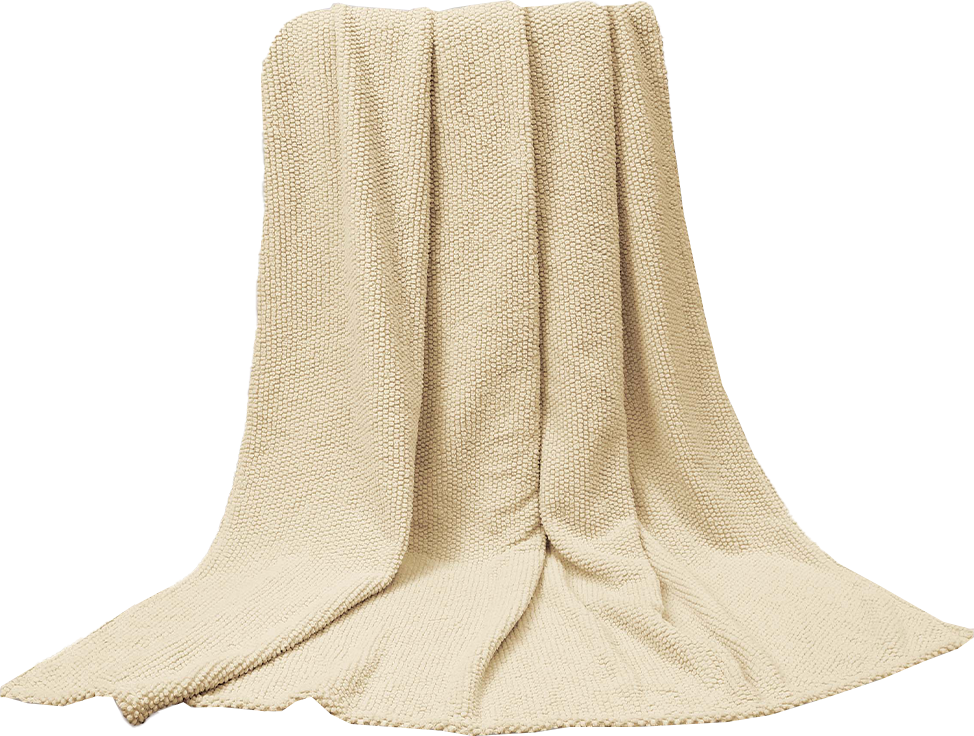 Kuscheldecke Jacquard "Popcorn Bubble" - ca. 130 x 170 cm