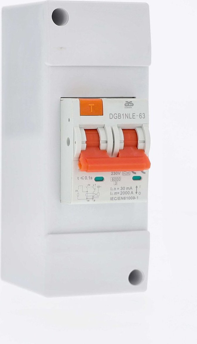 Thumbnail - Kombisicherung FI-Schutzschalter & LS-Sicherungsautomat Typ A, C-Charakteristik, 2-polig, 30 mA