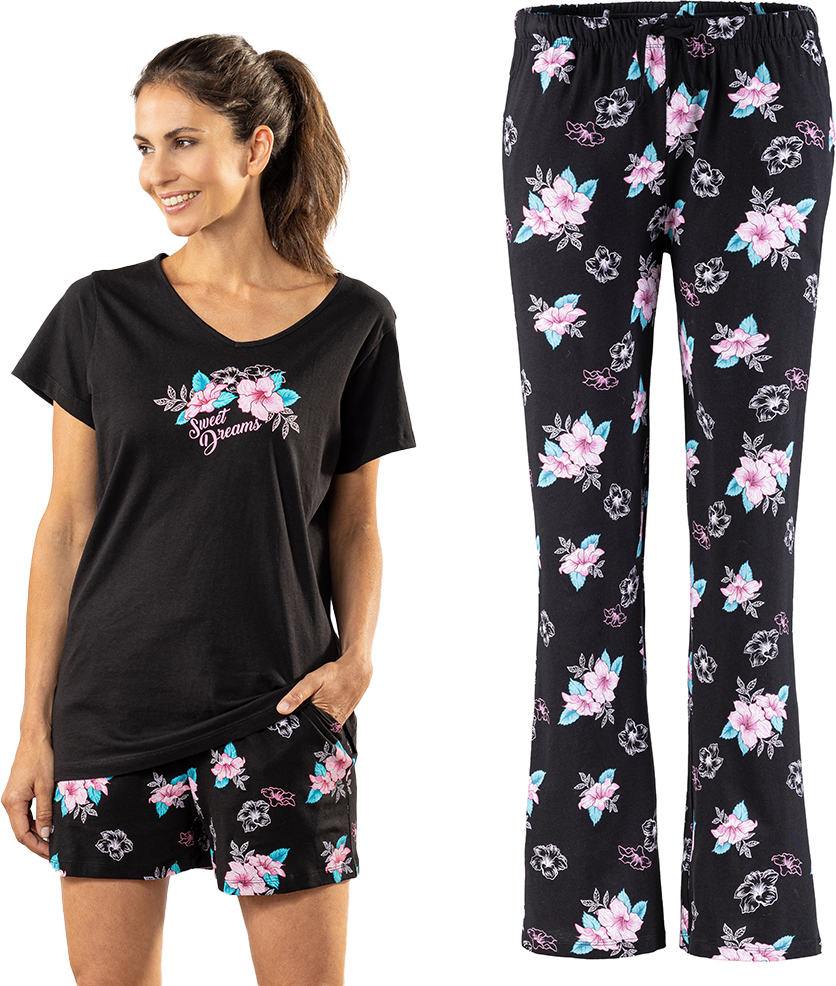 Nachtwäsche-Set 3tlg., für Damen