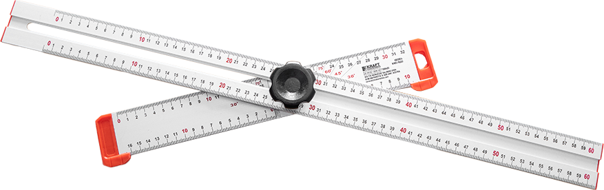 Alu-Winkellineal, verstellbar 60 cm